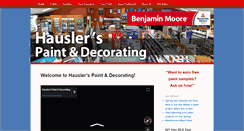 Desktop Screenshot of hauslerpaint.com