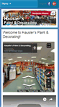 Mobile Screenshot of hauslerpaint.com