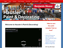 Tablet Screenshot of hauslerpaint.com